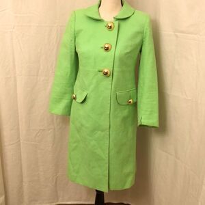 Milly of new York womens trench coat dress. 3 button closure size 2